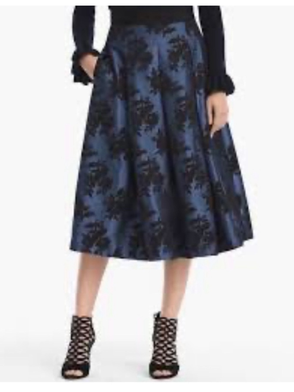 White house black market mid skirt